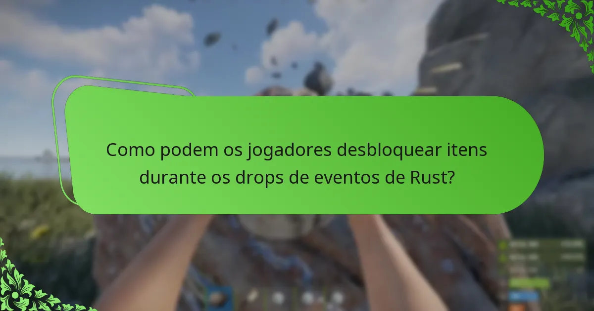 Quais campanhas de caridade estão associadas aos drops de eventos de Rust?