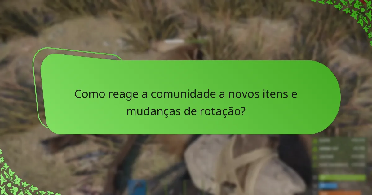 Quais são as últimas atualizações de rotação para a Loja de Itens de Rust?